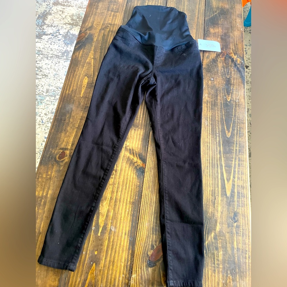 Black Maternity Skinny Jeans